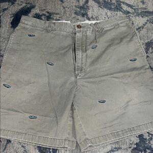 J. Crew Men's Tan Jean Shorts with Embroidered Details